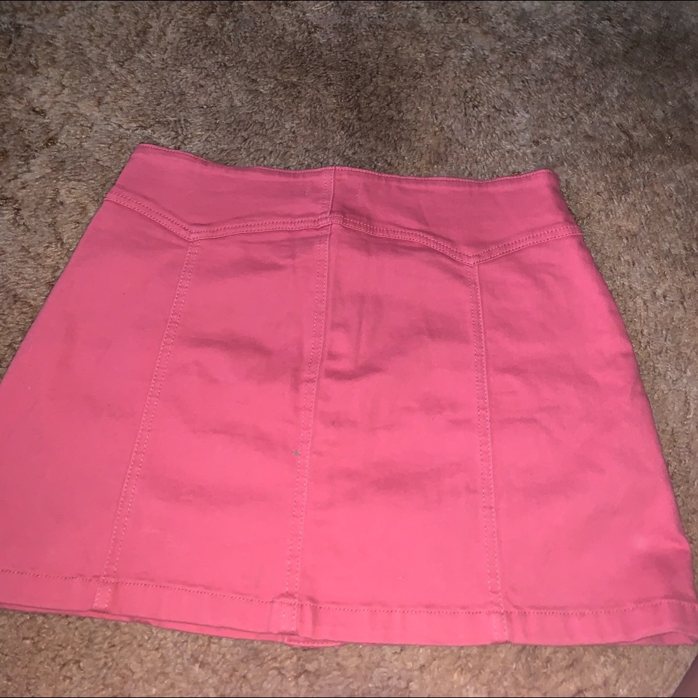 Cute bright pink mini skirt